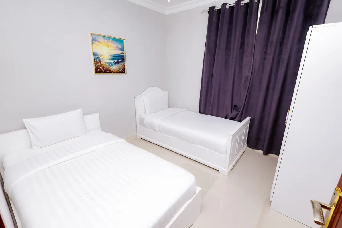 Kitchen and dining area in 2BHK Apartment