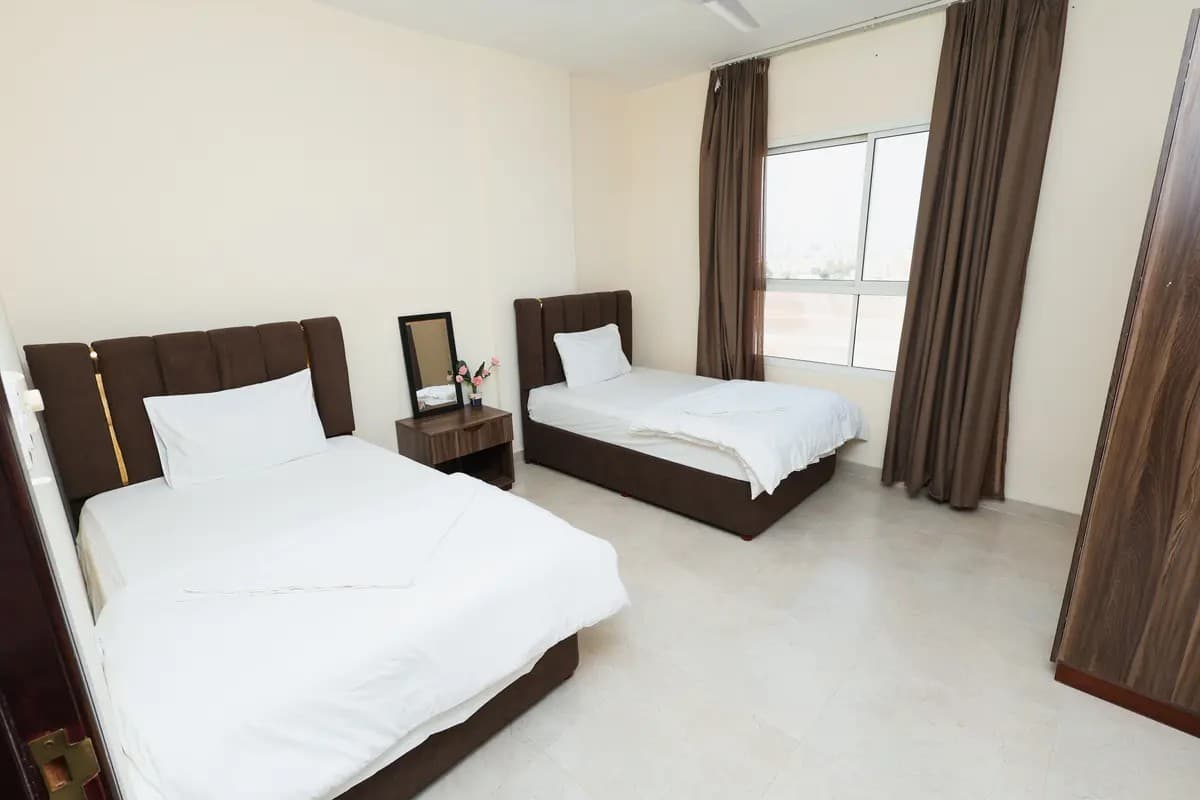 Bedroom in Premium 2BHK Apartment – Nassayem Salalah