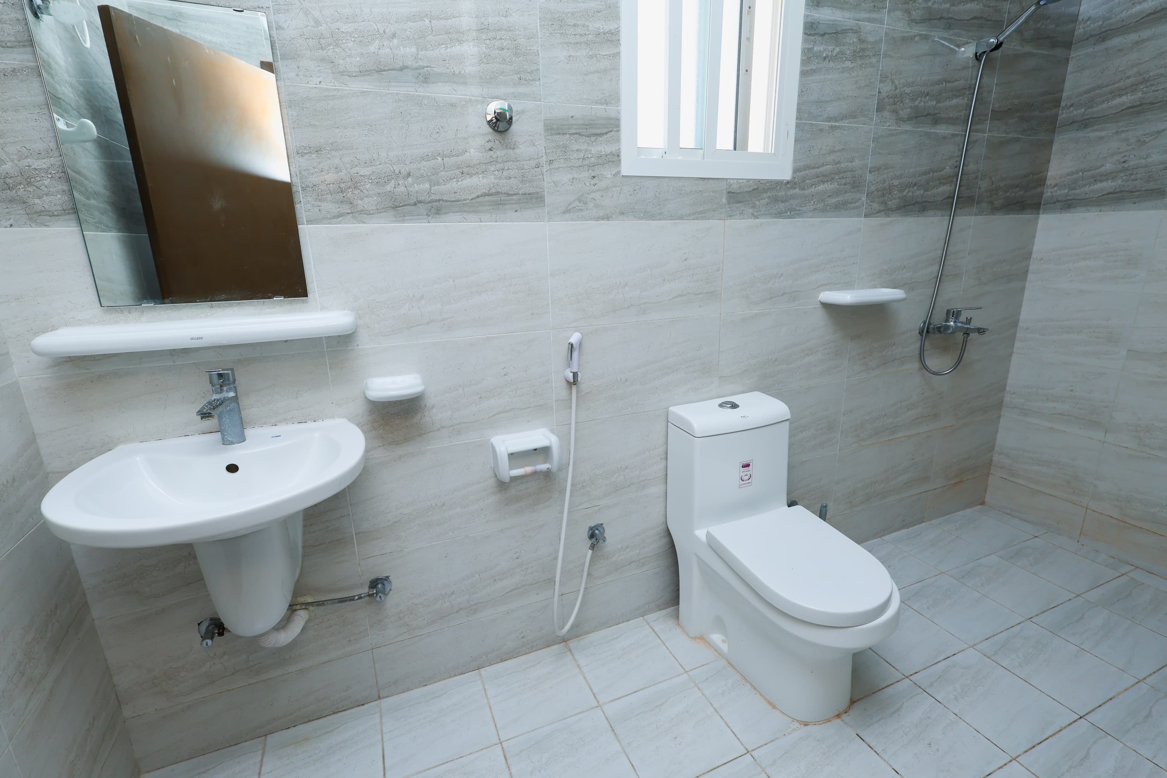 Bathroom in 2BHK Apartment furnished apartment